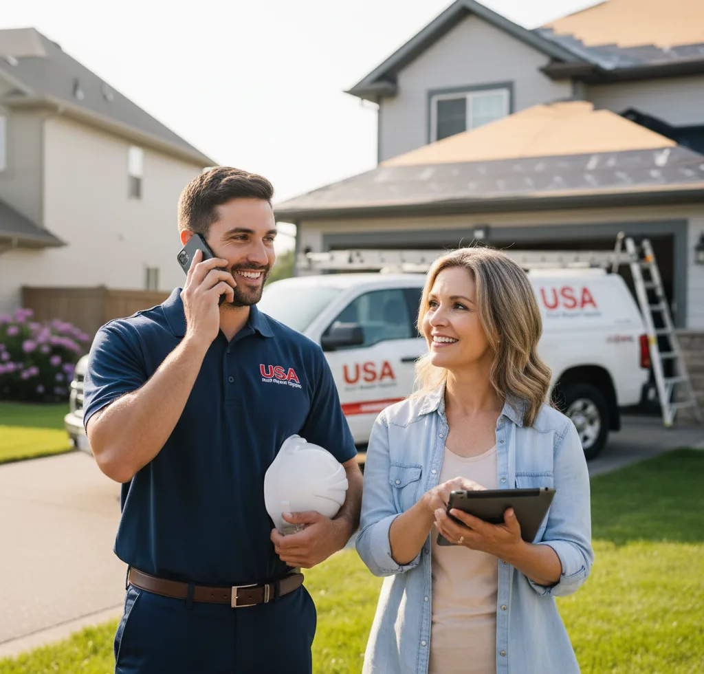 USA Roof Repair Experts customer support in Wheatland